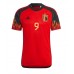 Cheap Belgium Romelu Lukaku #9 Home Football Shirt World Cup 2022 Short Sleeve
